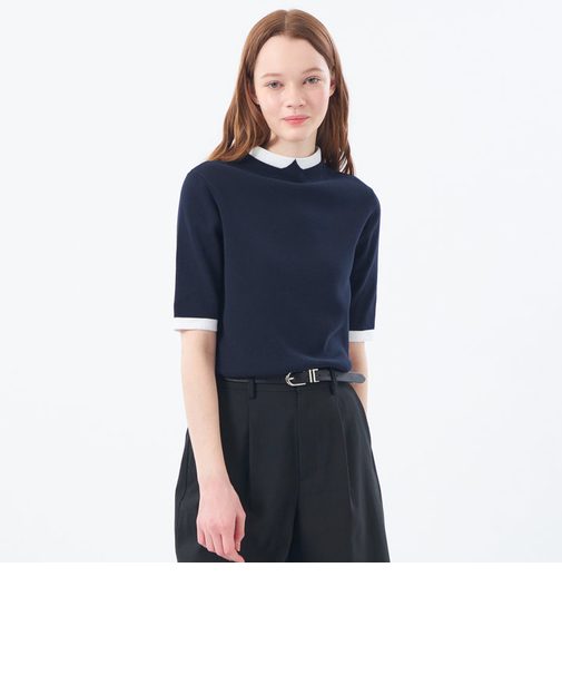 【2025年秋冬モデル】Cleric Collar Knit ハーフスリーブ