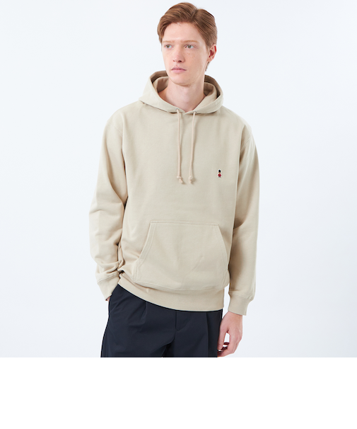 【WEB&一部店舗限定】バッキンガムベア 10オンス裏パイル ワンポイントフーデッドパーカー