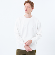 【WEB&一部店舗限定】バッキンガムベア 10オンス裏パイル ワンポイントクルーネック