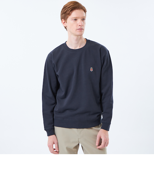 【WEB&一部店舗限定】バッキンガムベア 10オンス裏パイル ワンポイントクルーネック