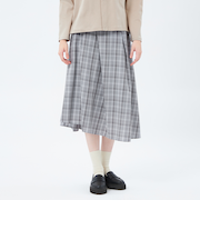 ランダムタックフレアチェックスカート