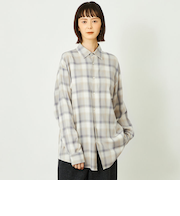 GREY LABEL オンブレチェックシャツ