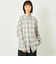 GREY LABEL オンブレチェックシャツ