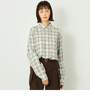 GREY LABEL オンブレチェックシャツ