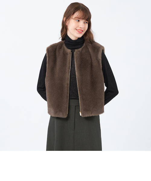 今期即完売品　マッキントッシュフィロソフィー エコファージップアップジレ エコファージップアップジレ｜マッキントッシュフィロソフィーの通販