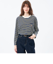 バッキンガムベア ボーダーポケットロンT