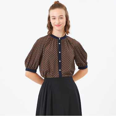 ファインパターンドットブラウス