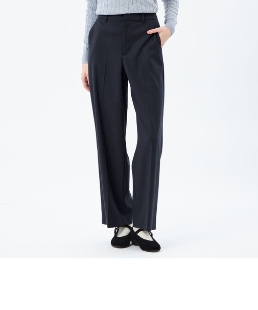 ウォッシャブルウールワイドパンツ