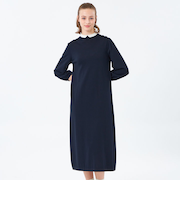 【25年秋冬モデル】Cleric Collar Knit サックワンピース