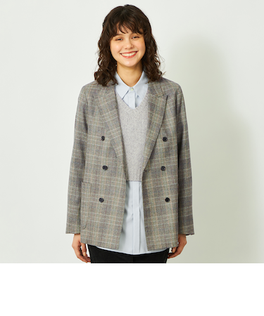 GREY LABEL グレンチェックブレザー