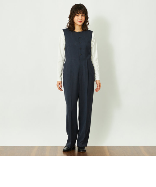 GREY LABEL ノーカラージャンプスーツ
