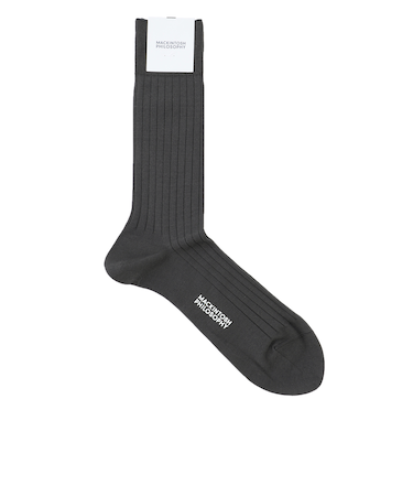 リブストライプ ビジネスソックス