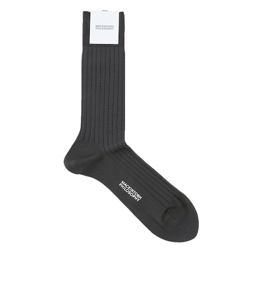 リブストライプ ビジネスソックス