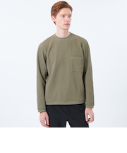 ブリテック クルーネックロンT テクノワッフル