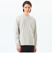 クルーネックロンT ベアスムース