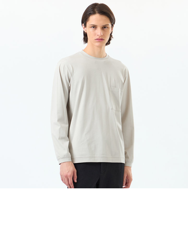 クルーネックロンT ベアスムース