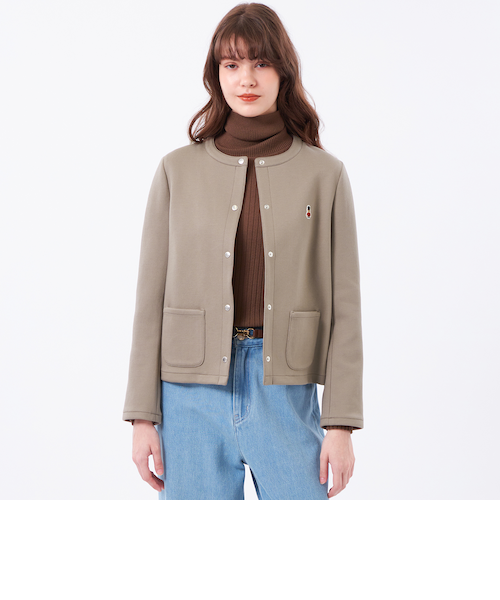 ノーカラージャケッット マッキントッシュ フィロソフィー ダンボールジャケット WEB&一部店舗限定】バッキンガムベア ノーカラーダンボール