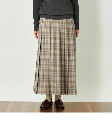 GREY LABEL チェックプリーツスカート