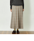 GREY LABEL チェックプリーツスカート