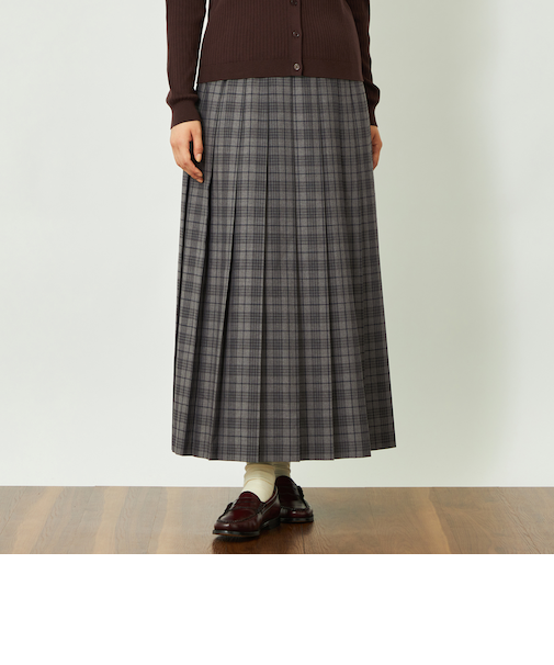 GREY LABEL チェックプリーツスカート