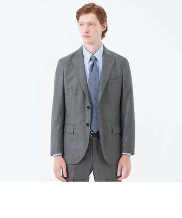 トロッター ジャケット#108 ウール混グレンチェック