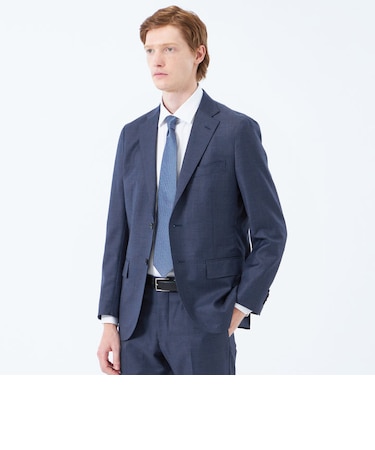 トロッター ジャケット#108 ウール混グレンチェック