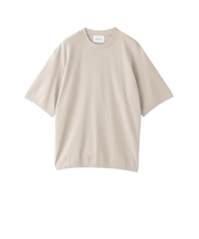 30/1ミニカノコ クルーネック半袖ニットTシャツ