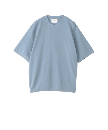 30/1ミニカノコ クルーネック半袖ニットTシャツ