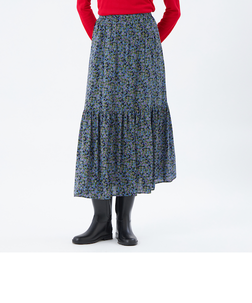 リトルフラワープリントギャザースカート