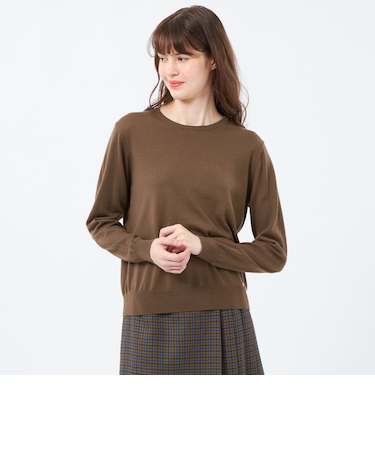 ウォッシャブルファインウールニット