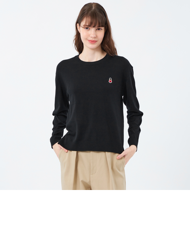 【WEB&一部店舗限定】バッキンガムベア ワッペンクルーネックニット