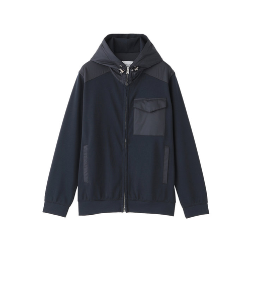 ブリテック コンビパーカー 針抜きジャージー