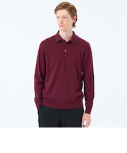 ハイゲージ天竺 ニットポロ