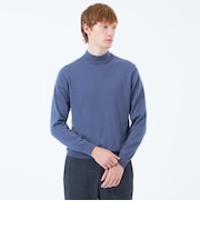 ハイゲージ天竺 モックネックプルオーバーニット