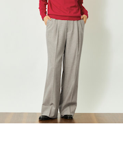 GREY LABEL タックプリーツワイドパンツ