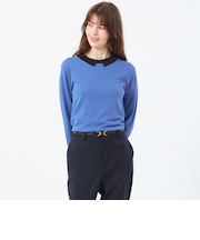 【Bicolor Knit Polo（バイカラーニットポロ）】ロングスリーブ