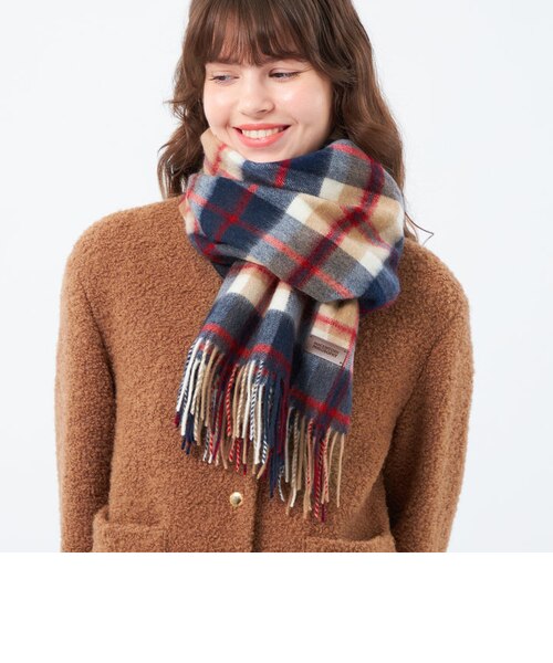 ウォッシャブルカシミヤハウスチェックマフラー｜マッキントッシュ