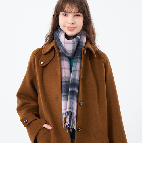 ウォッシャブルカシミヤハウスチェックマフラー｜マッキントッシュ
