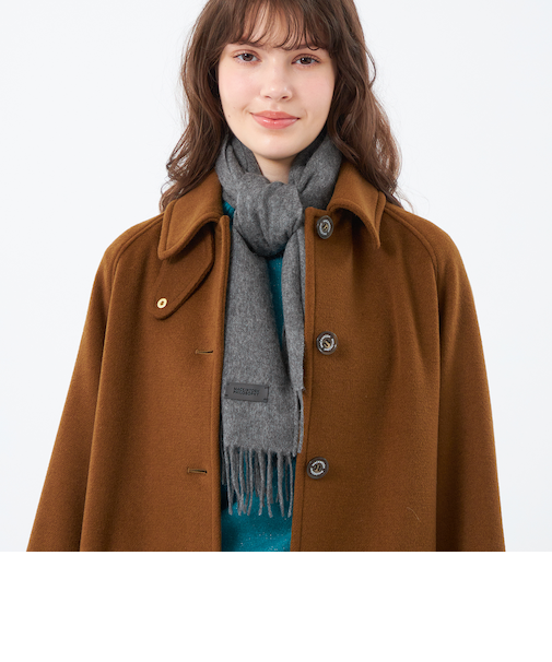 ウォッシャブルカシミヤソリッドマフラー