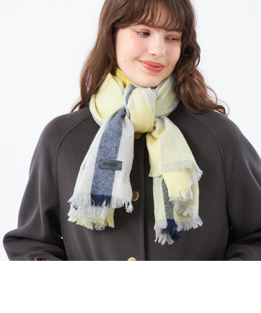 【LEE11月号掲載/蛯原友里さん着用】ウォッシャブルカシミヤチェックストール