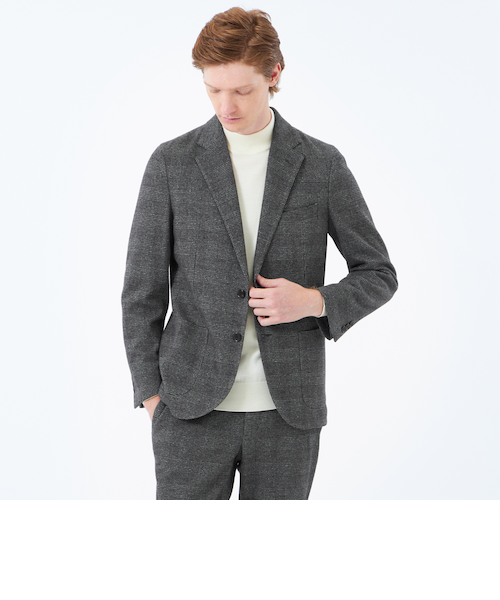 【美品】MACKINTOSH テーラードジャケット ダブル グレンチェック テーラードジャージー ジャケット グレンチェック/千鳥