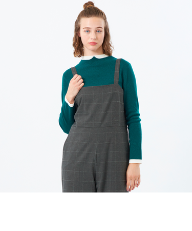 【LEE11月号掲載/蛯原友里さん着用】【2025年秋冬モデル】Cleric Collar Knit グリッター
