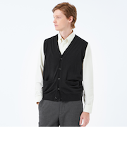 ハイゲージ天竺 Vネックニットベスト