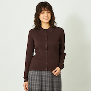 GREY LABEL 衿付ニットカーディガン