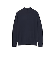【WEB&一部店舗限】ハイゲージ天竺 モックネックプルオーバーニット