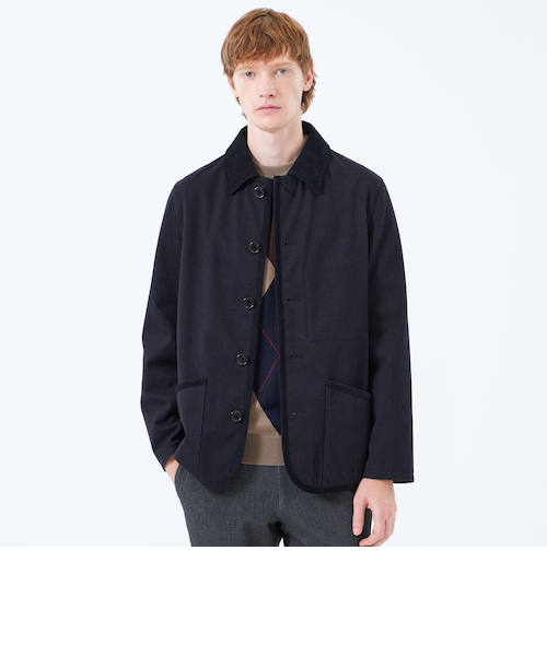 Urban Comfortable 2WAY ジップアップ ウールブルゾン 【限定展開