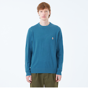 バッキンガムベア 綿ウール天竺 クルーネックプルオーバーニット