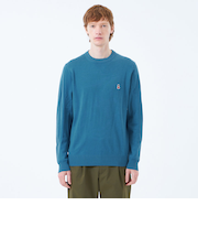 バッキンガムベア 綿ウール天竺 クルーネックプルオーバーニット