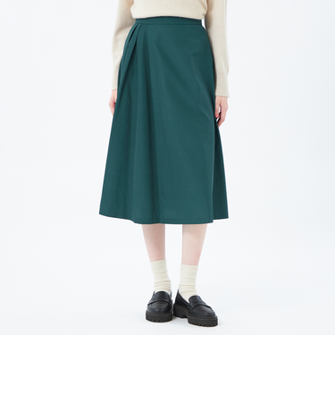 グロッシーサイドドレープスカート
