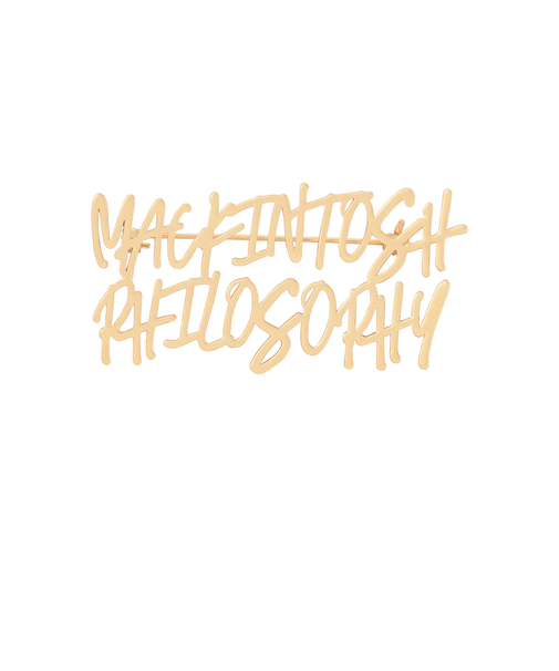 ライティングロゴブローチ